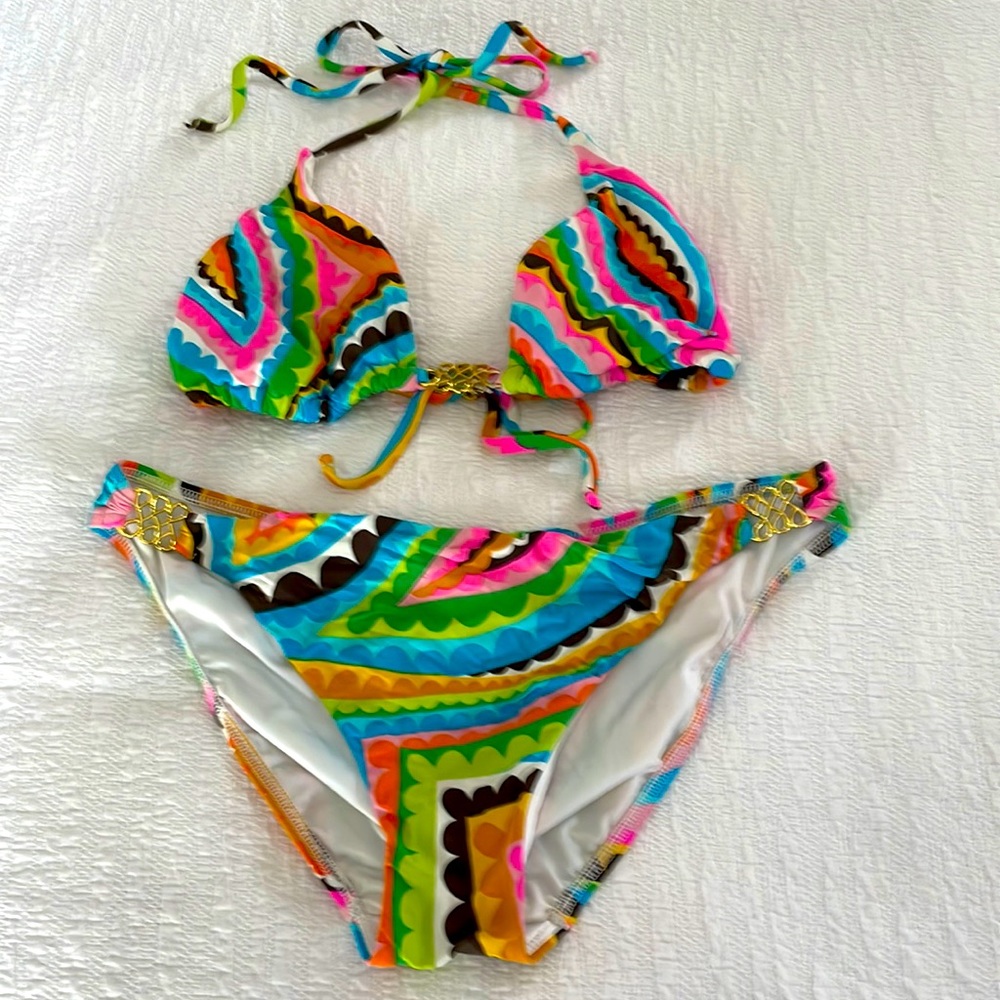 Trina Turk 2 piece bathing suit. Size Small.